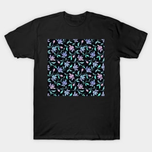 Magnolia Flower Pattern T-Shirt